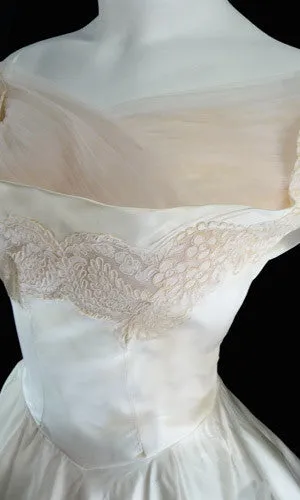 1950's William Cahill Beverly Hills Vintage Wedding Dress