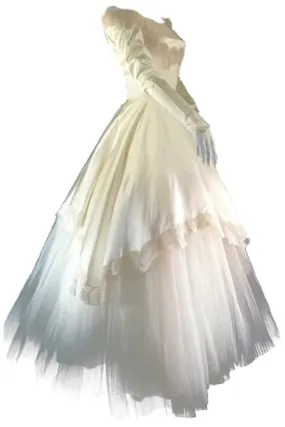 1950's William Cahill Beverly Hills Vintage Wedding Dress