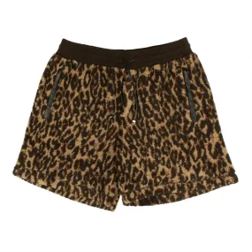 Amiri Leopard Print Single Breasted Coat - Brown