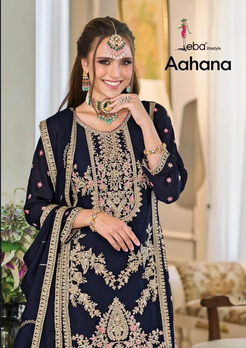 Beautiful Designer Eba Aahana 1672-1674 Series Latest Pakistani Salwar Kameez