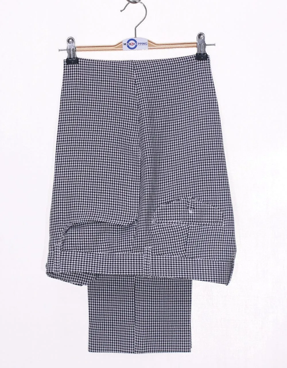 Black and White Houndstooth Mod Suit