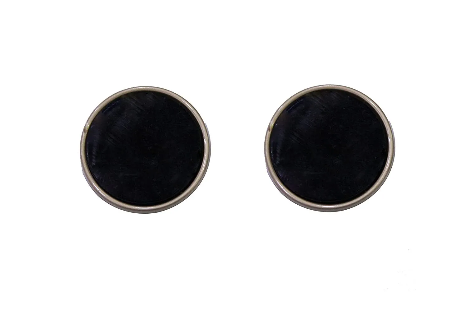 Black Plain Designer Metal Coat Buttons