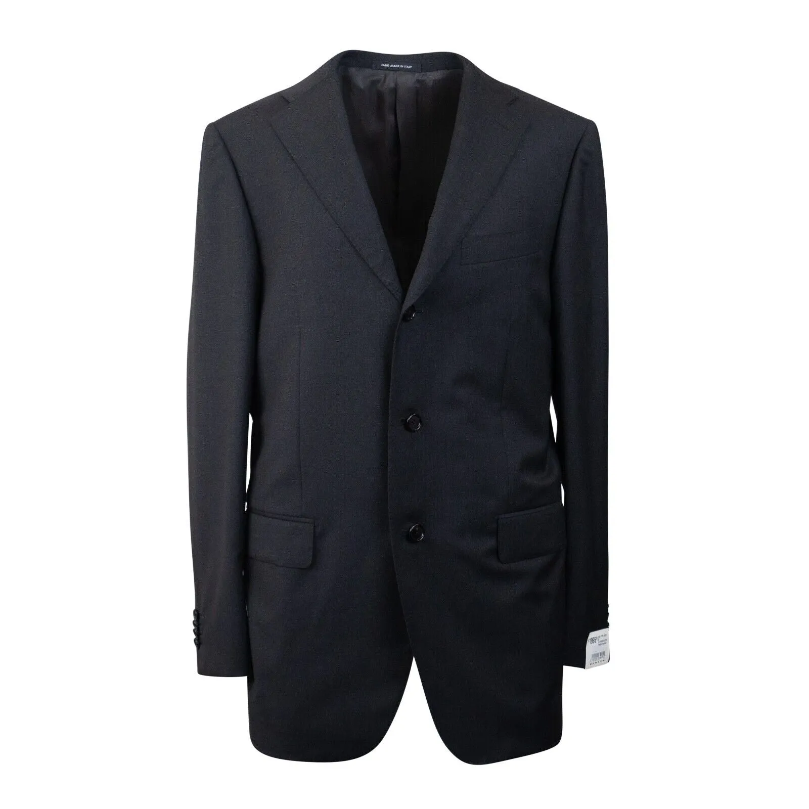 Black Wool Single Breasted Suit