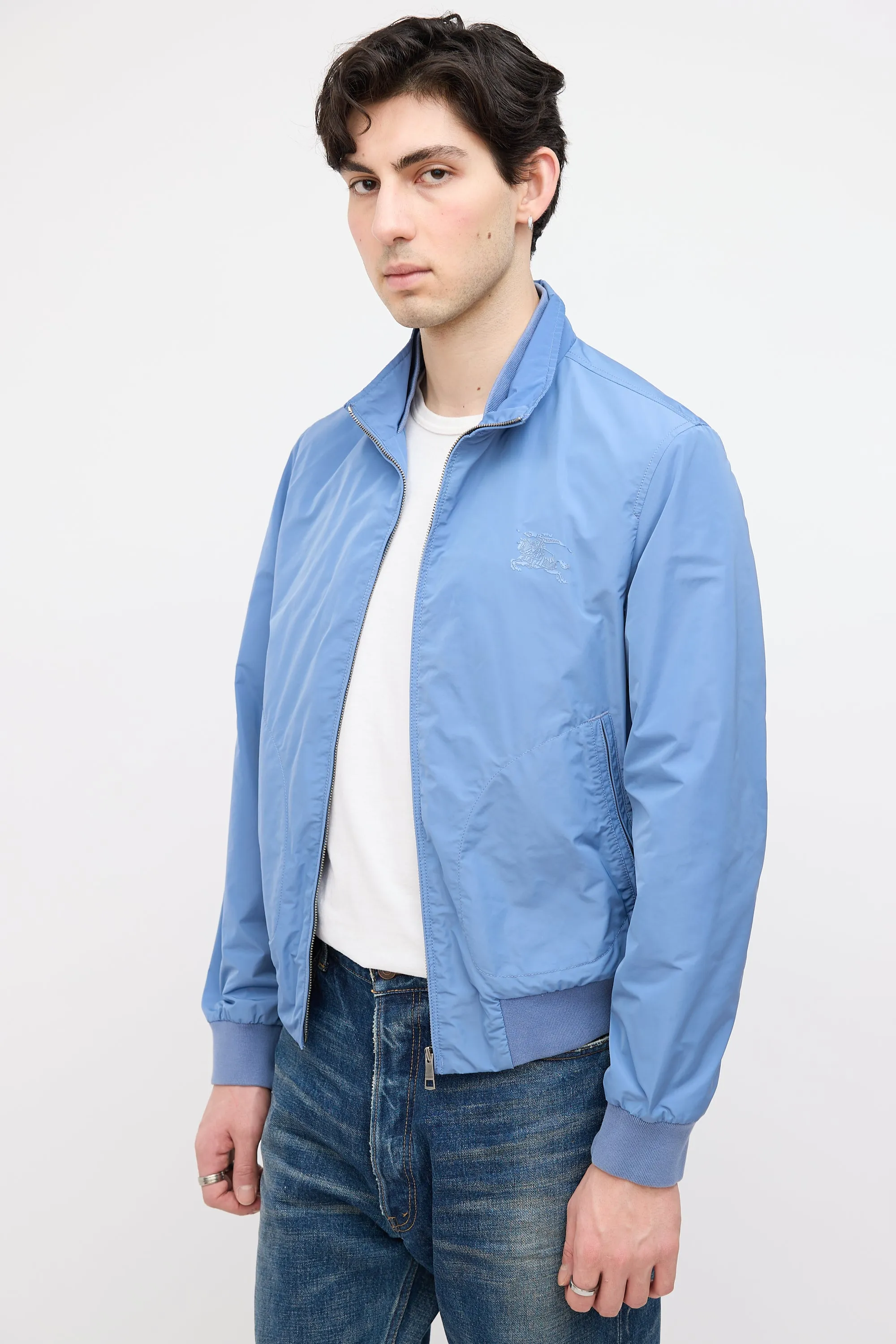 Brit Nylon Zip Up Jacket