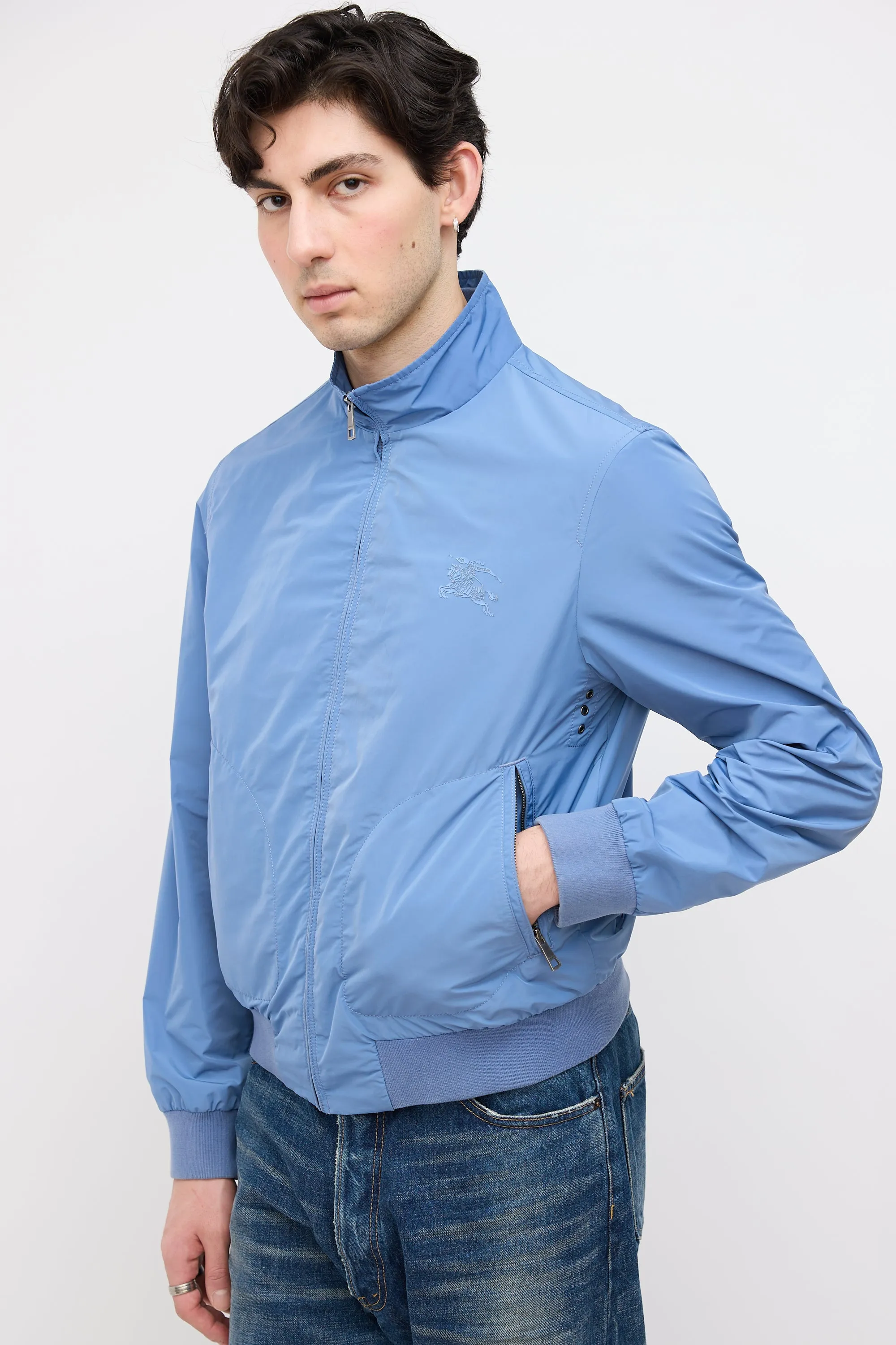 Brit Nylon Zip Up Jacket