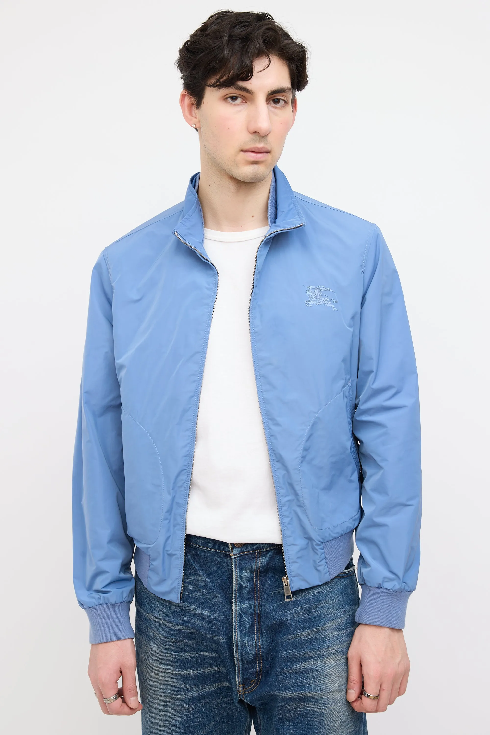 Brit Nylon Zip Up Jacket
