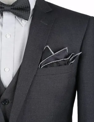 Charcoal Slim Fit 2 Pc Suit