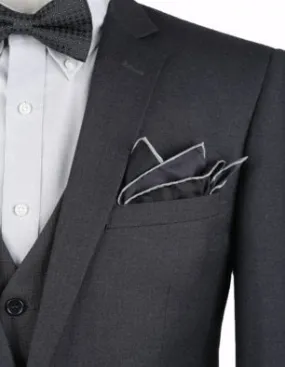 Charcoal Slim Fit 2 Pc Suit
