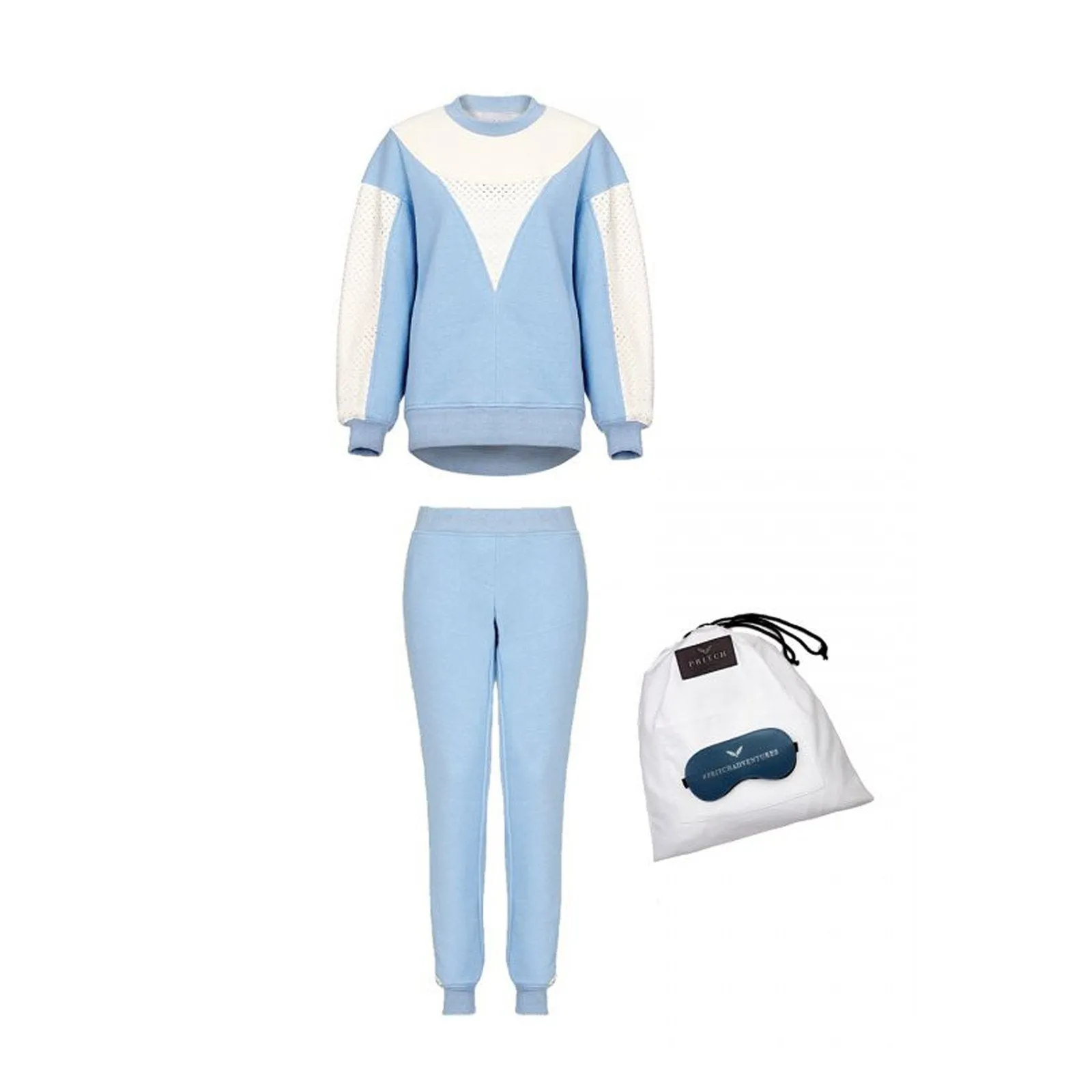 COSY TRAVEL SET IN BABY BLUE