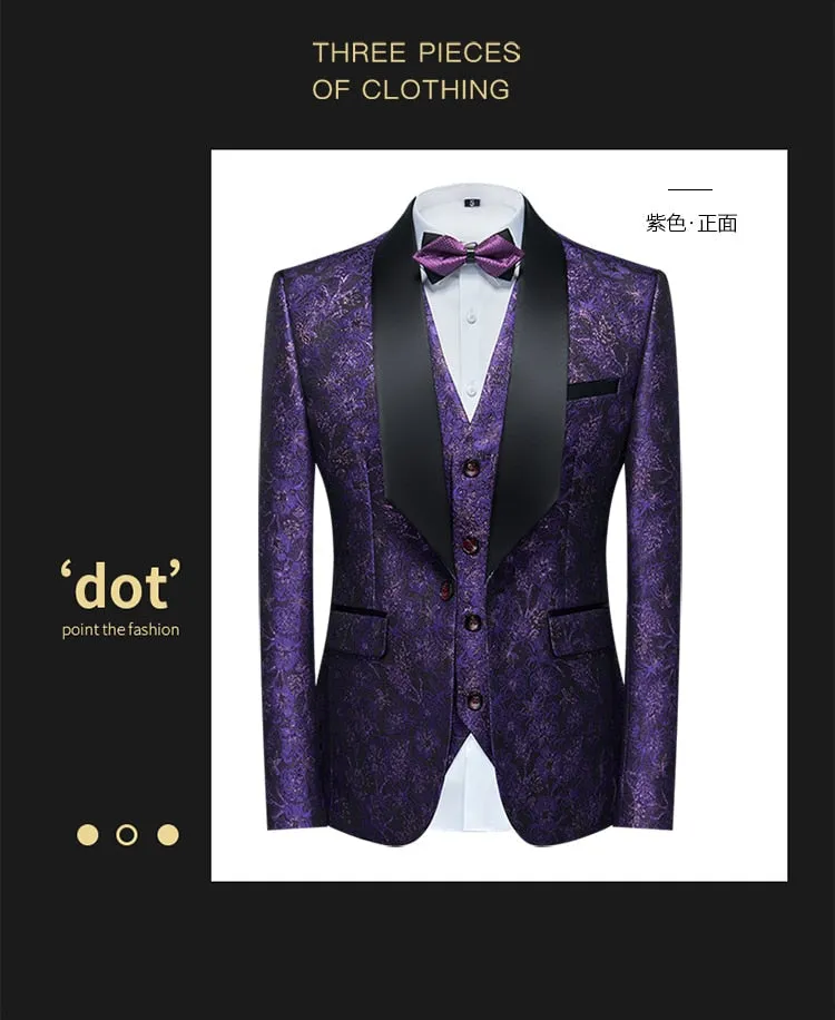 Dylan Brew Collections Mens Purple Suits and Wedding Tuxedos
