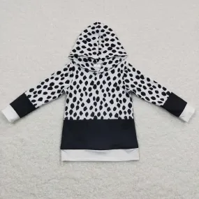 girls black fleck hoodies tops GT0202