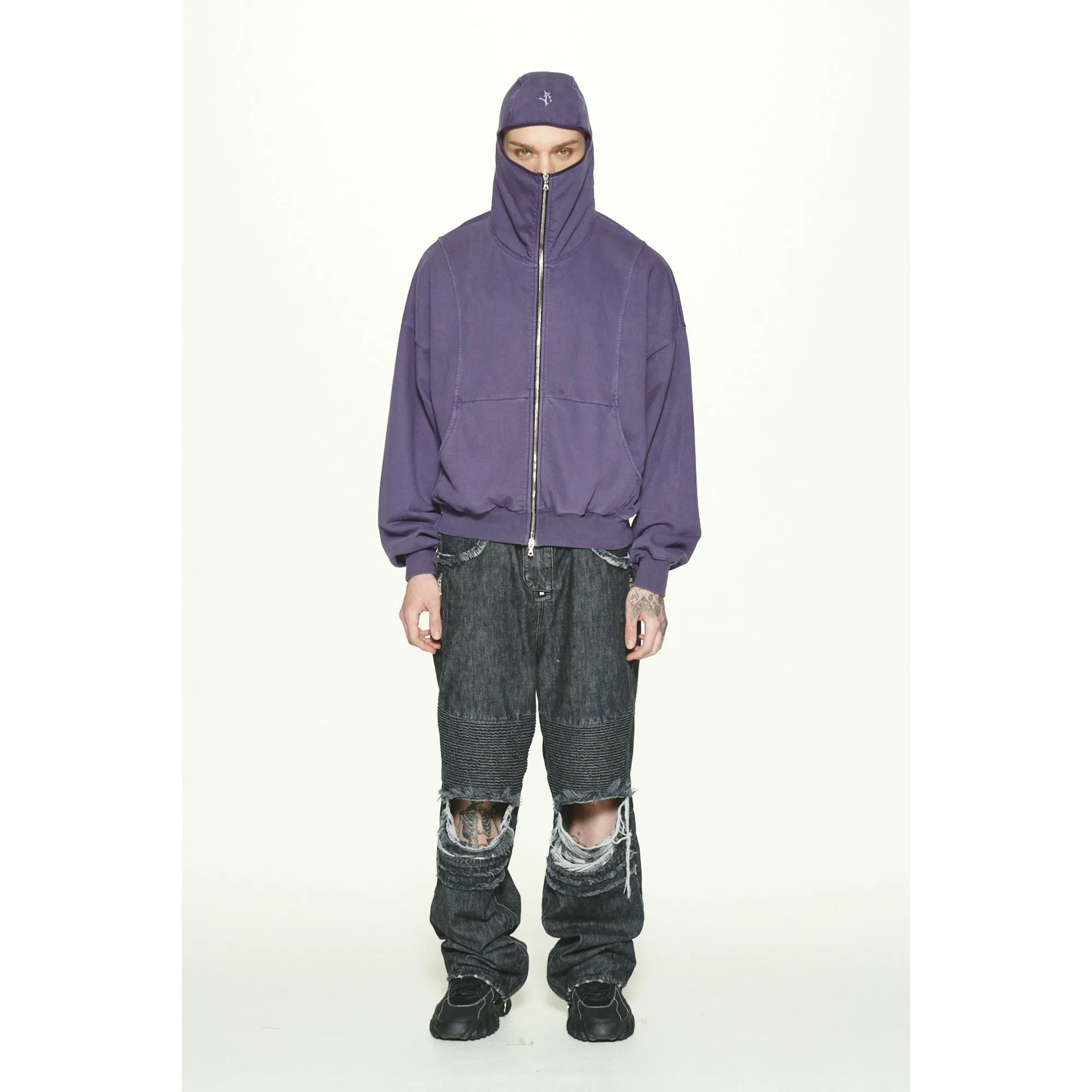 GRZ ZIP-UP HOODIE / PURPLE