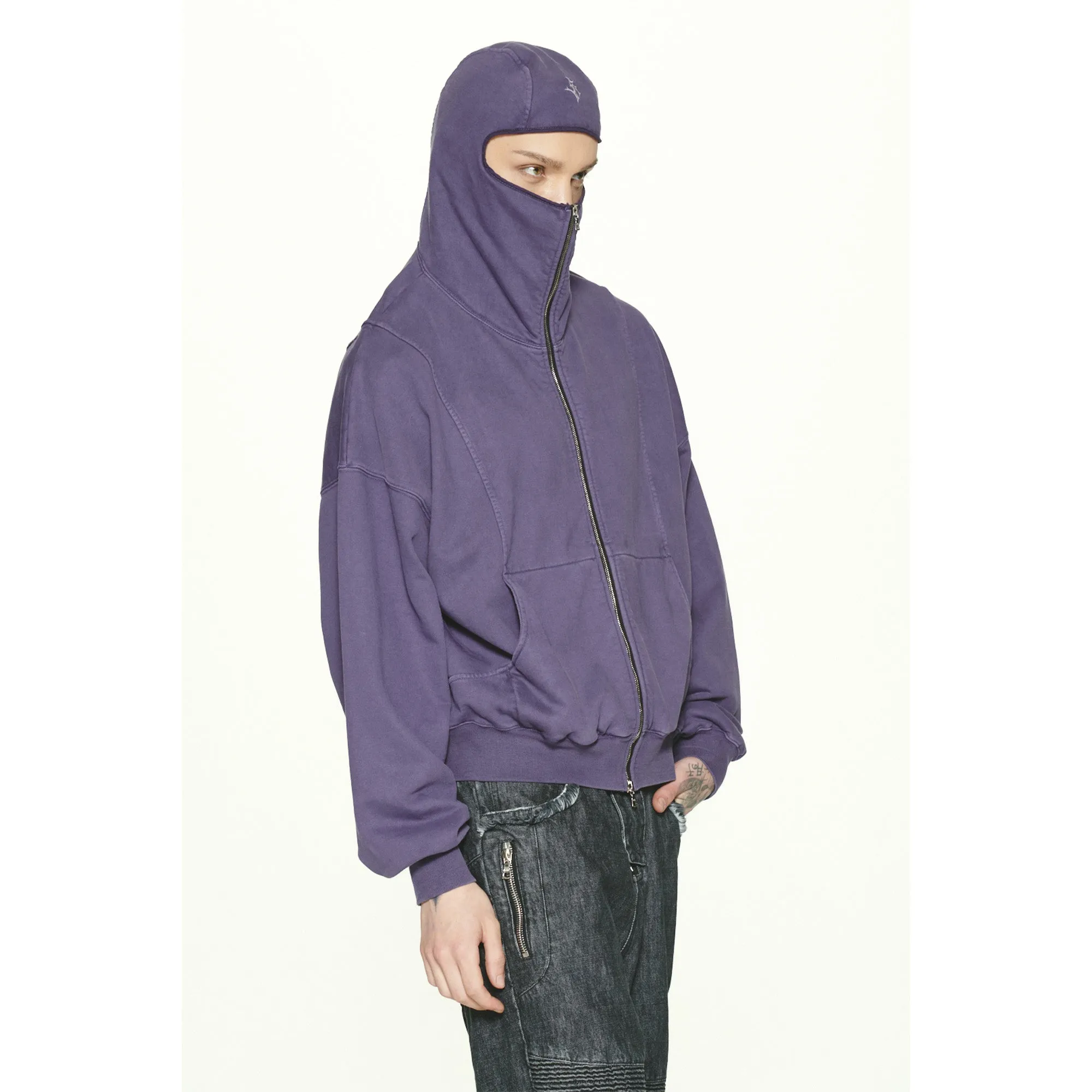 GRZ ZIP-UP HOODIE / PURPLE