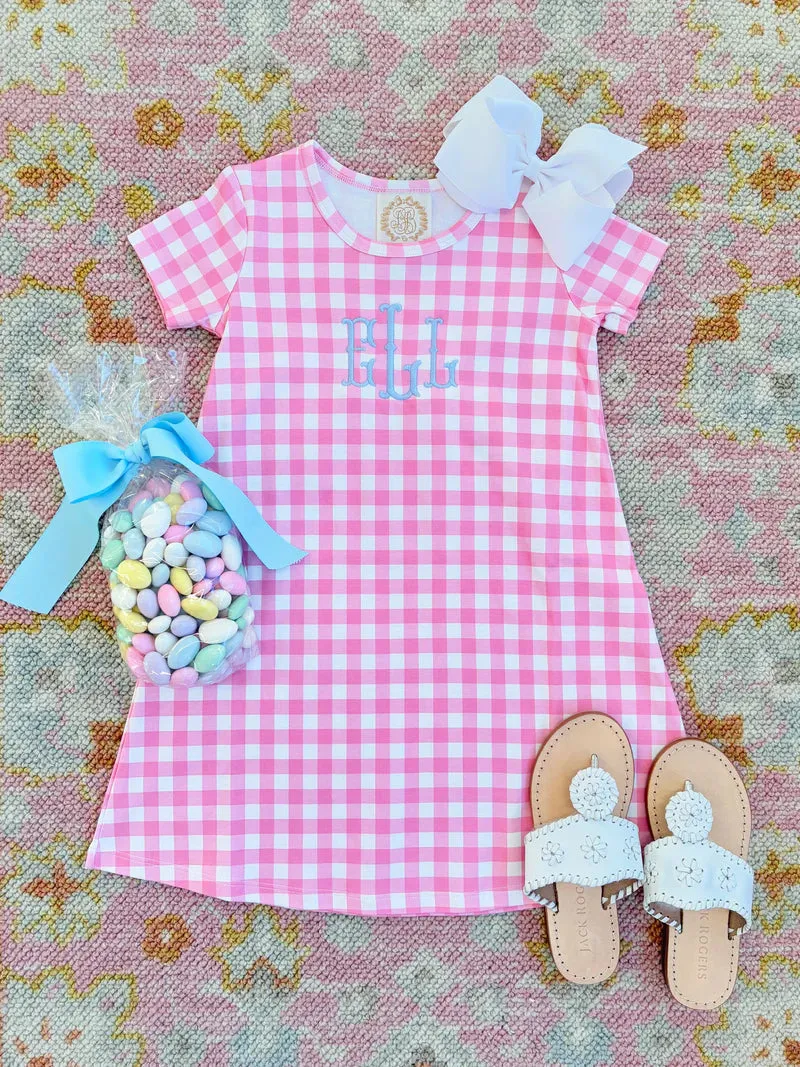 Hamptons Pink Gingham Polly Play Dress
