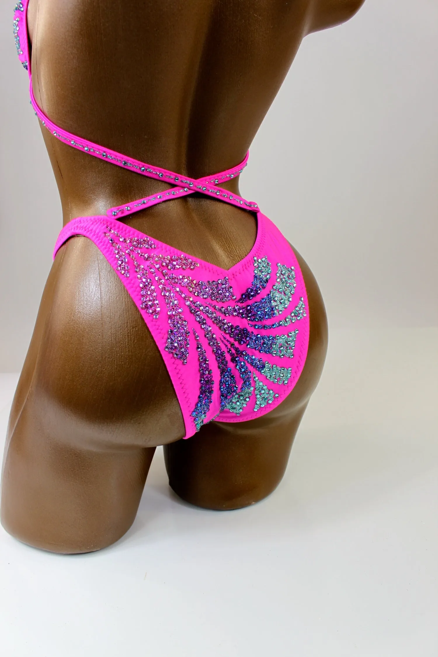 Hot Pink Figure Competition Suit