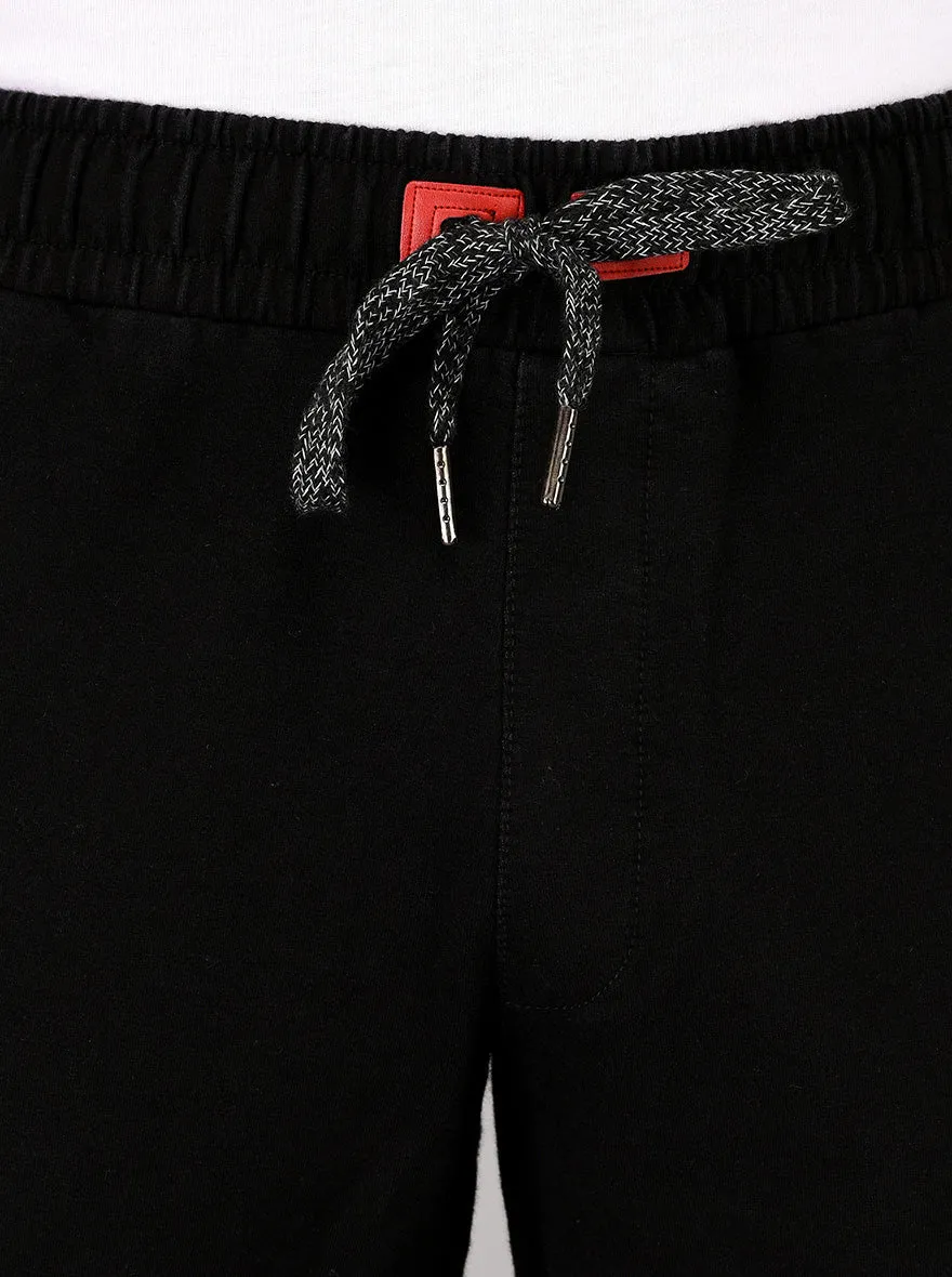 JadeBlue Black Regular Fit Track Pants