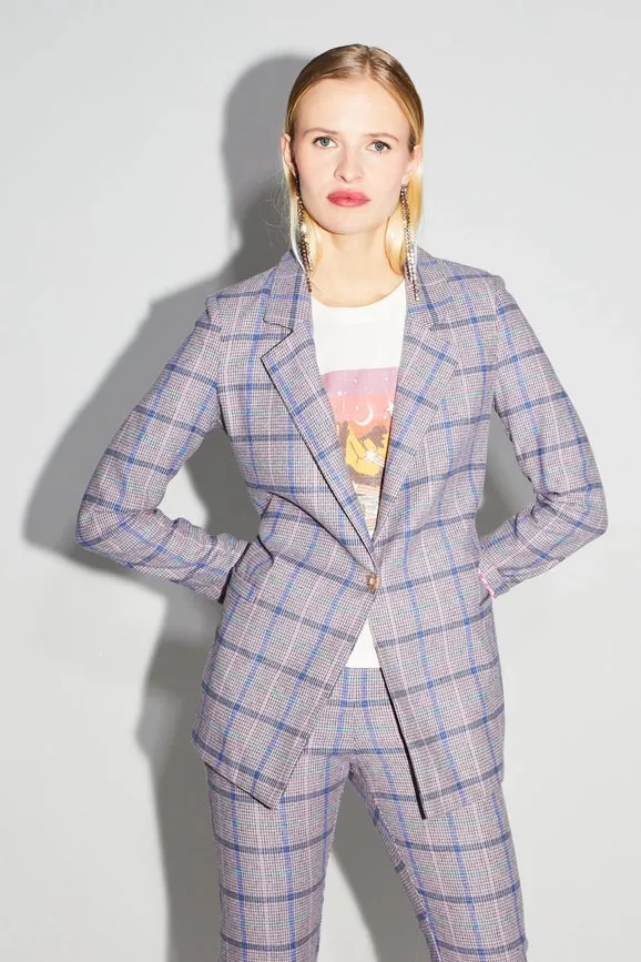 Jimmy Tartan Pink Blazer