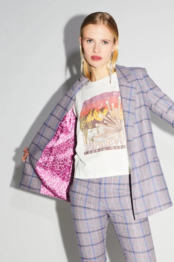 Jimmy Tartan Pink Blazer