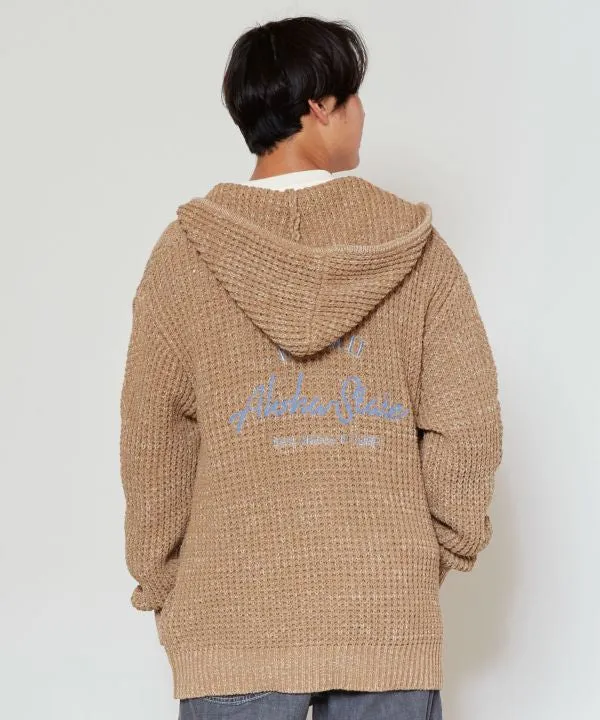 Knit Zip Up Hoodie