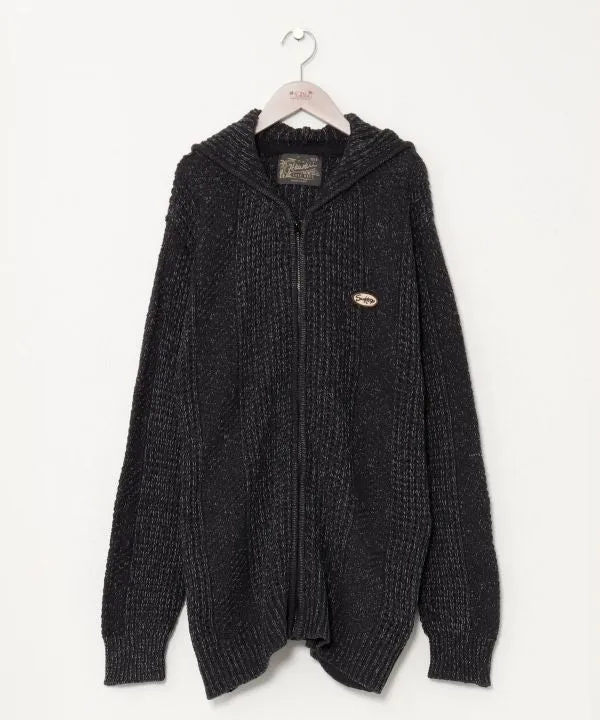 Knit Zip Up Hoodie
