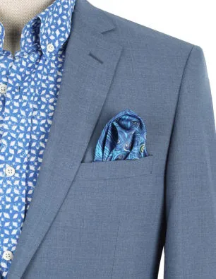 Light Blue Slim Fit 2 Pc Suit