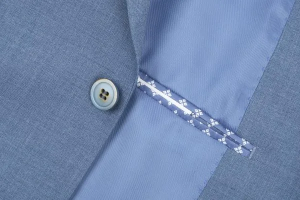 Light Blue Slim Fit 2 Pc Suit