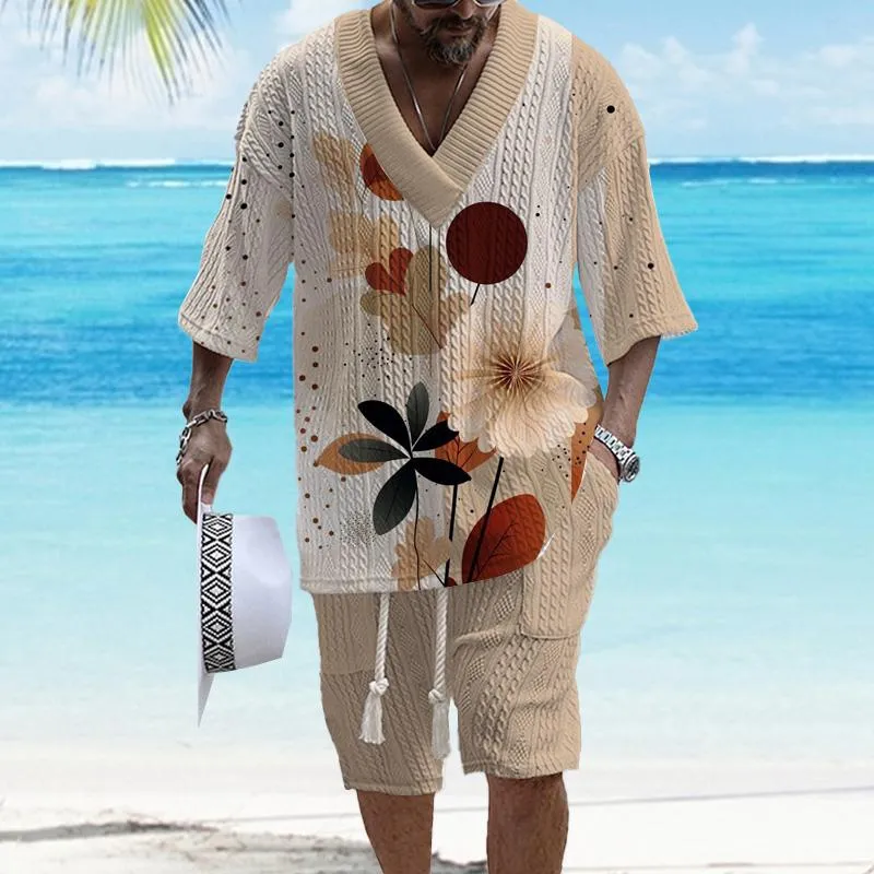 Men's Art Casual Print Suit 19160559YM