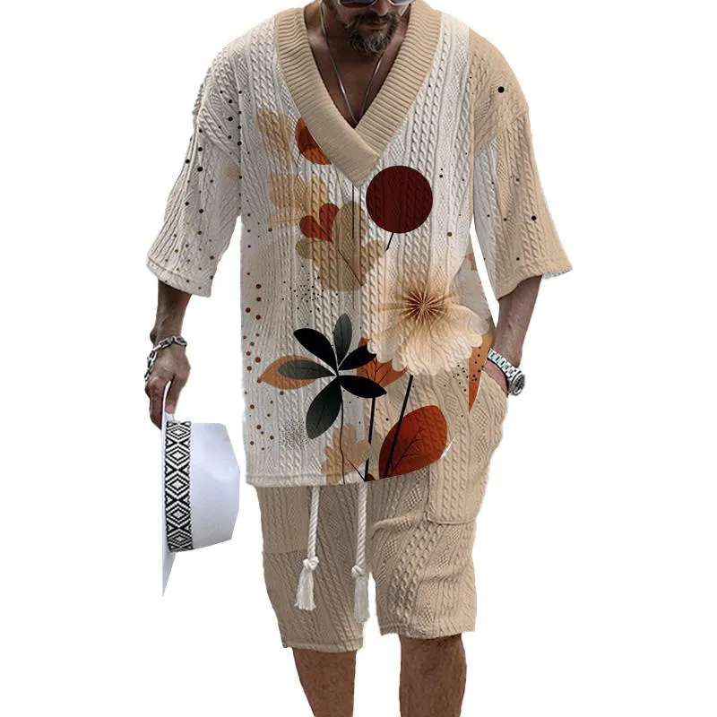 Men's Art Casual Print Suit 19160559YM