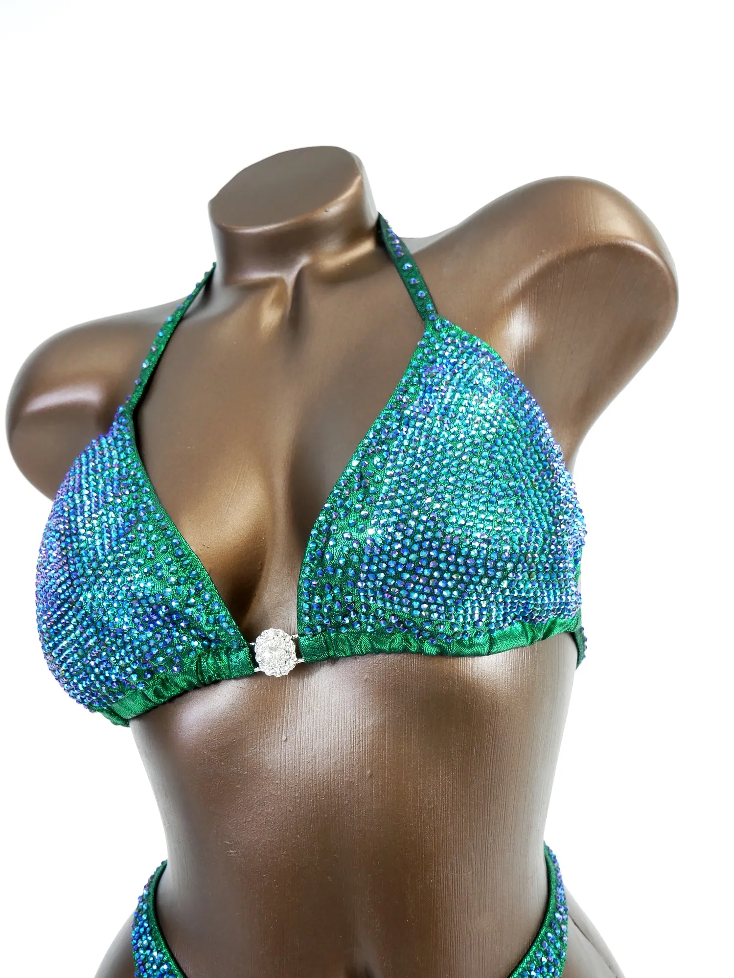 Metallic Teal AB Figure Suit