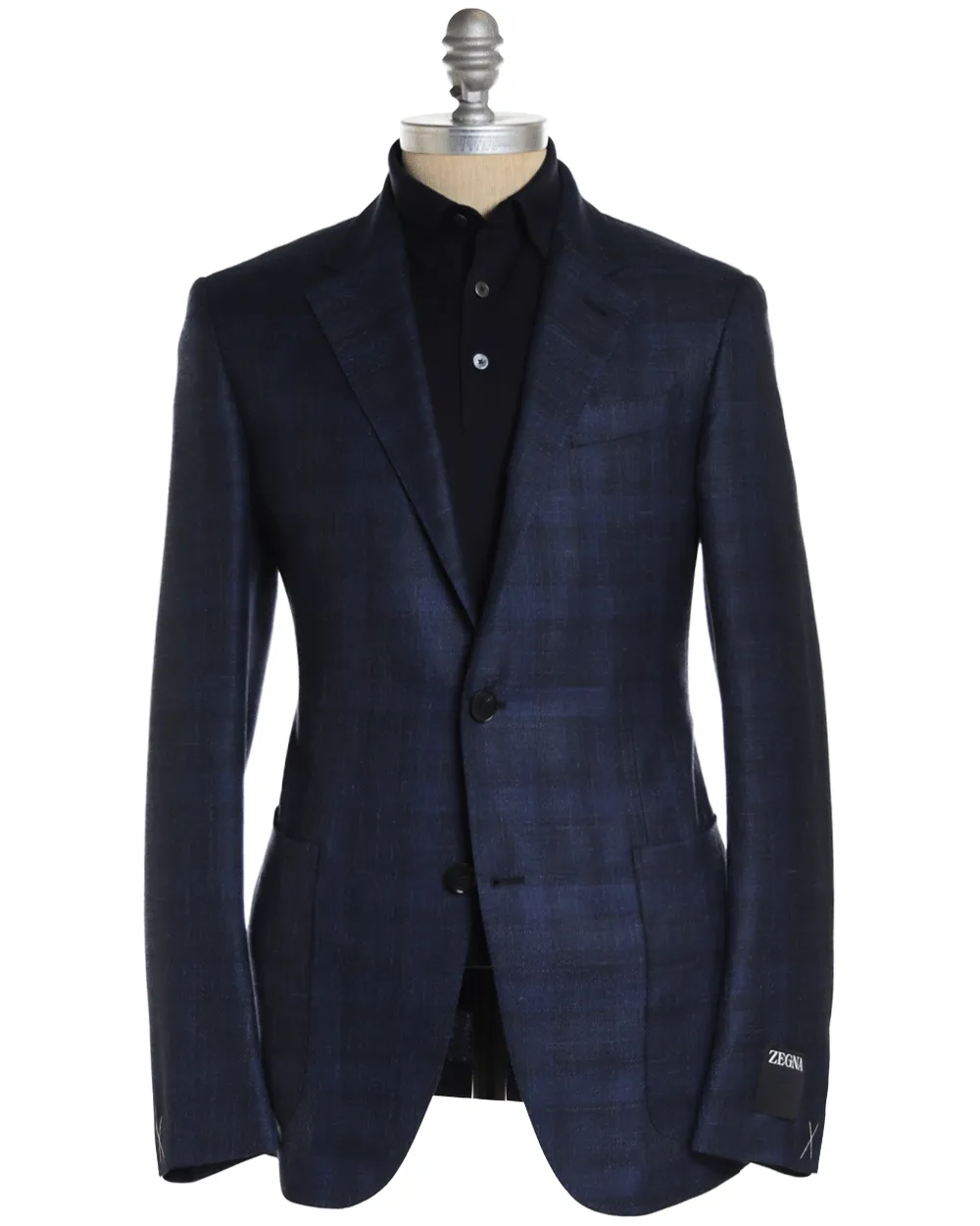 Navy Tonal Checked Sportcoat