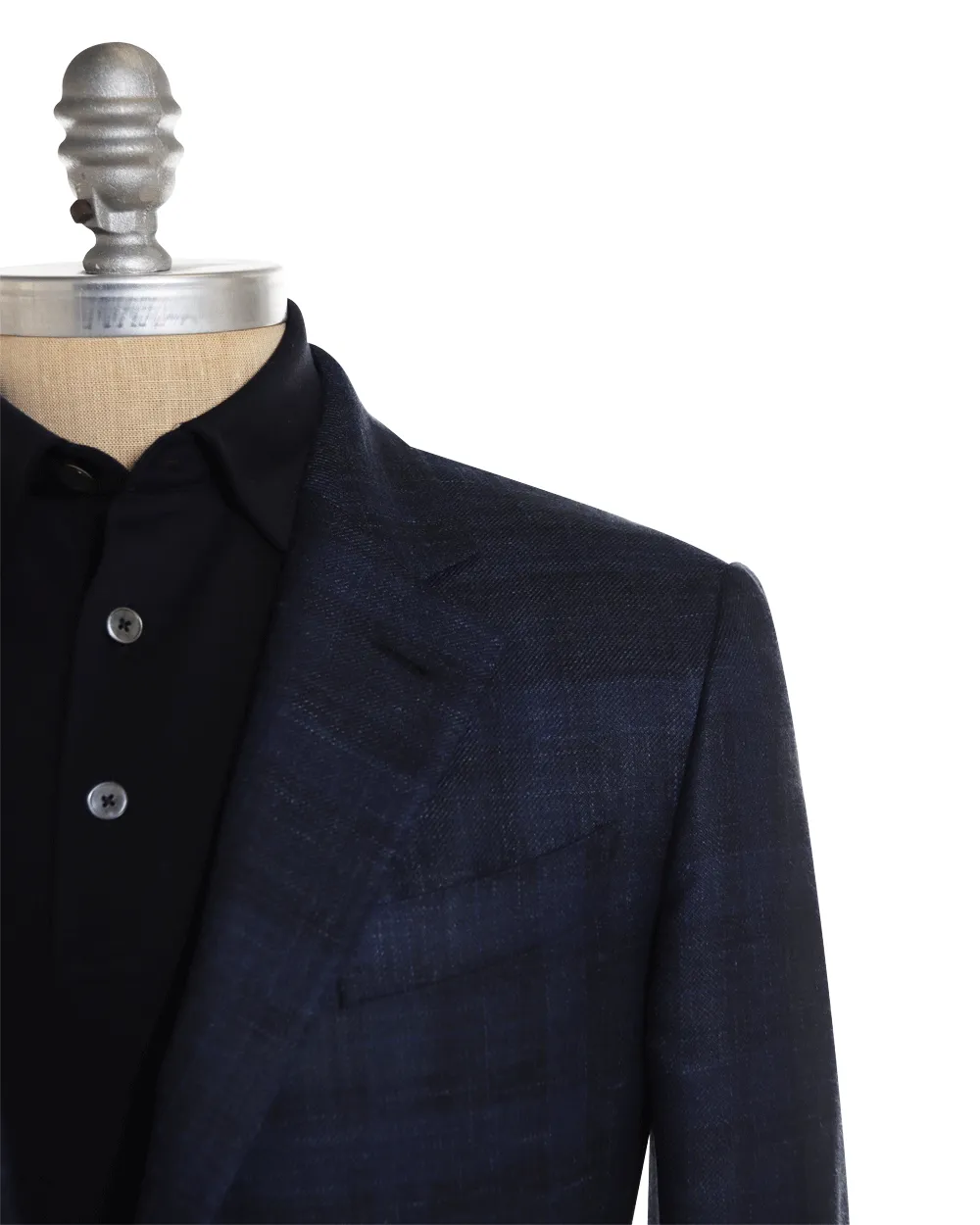Navy Tonal Checked Sportcoat