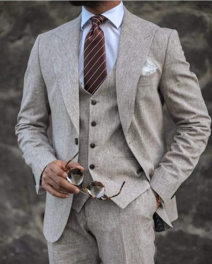 Park Grey Linen Suit