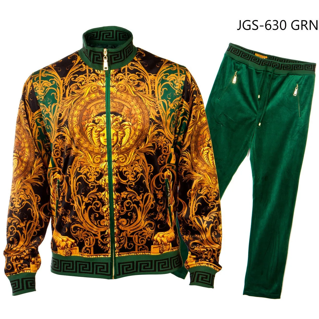 PRESTIGE GREEN VERSACE INSPIRED TRACKSUIT