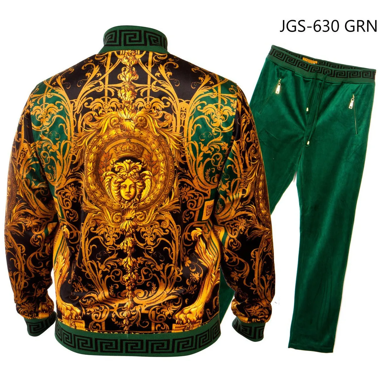 PRESTIGE GREEN VERSACE INSPIRED TRACKSUIT