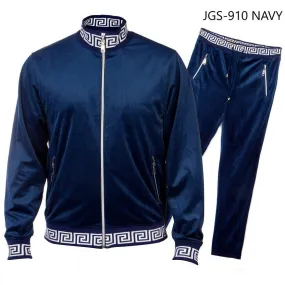 PRESTIGE NAVY GREEK KEY TRACKSUIT