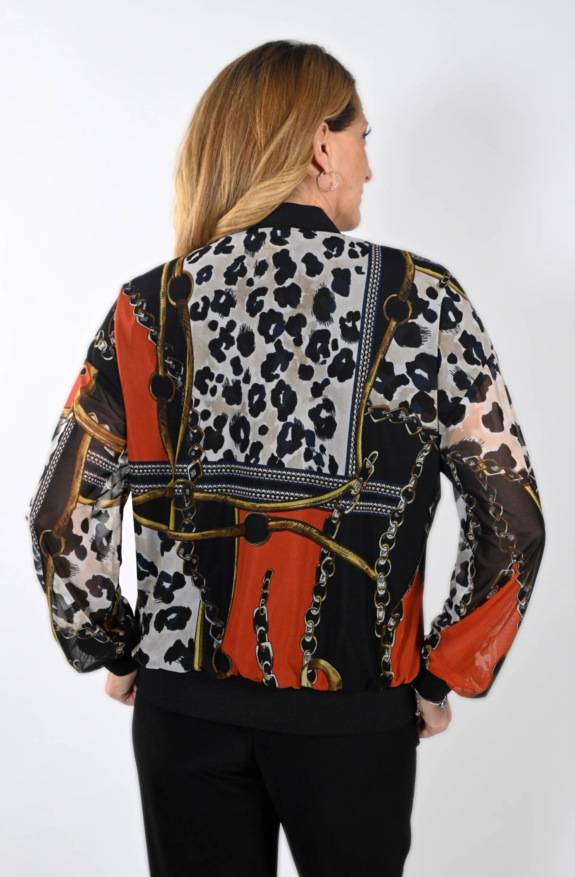 Print Zip-Up Jacket