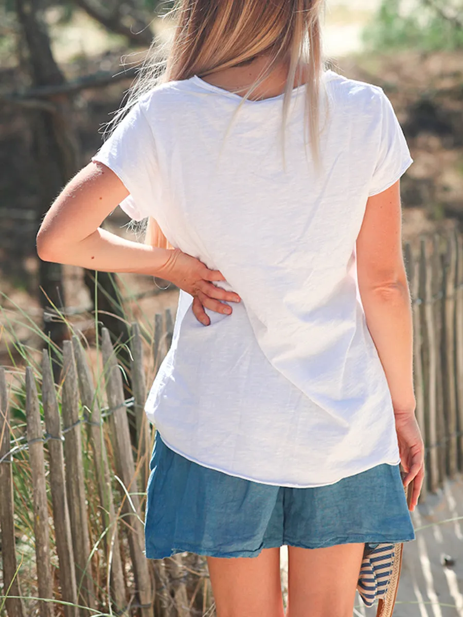 Printed Letter Casual Short Sleeve Set