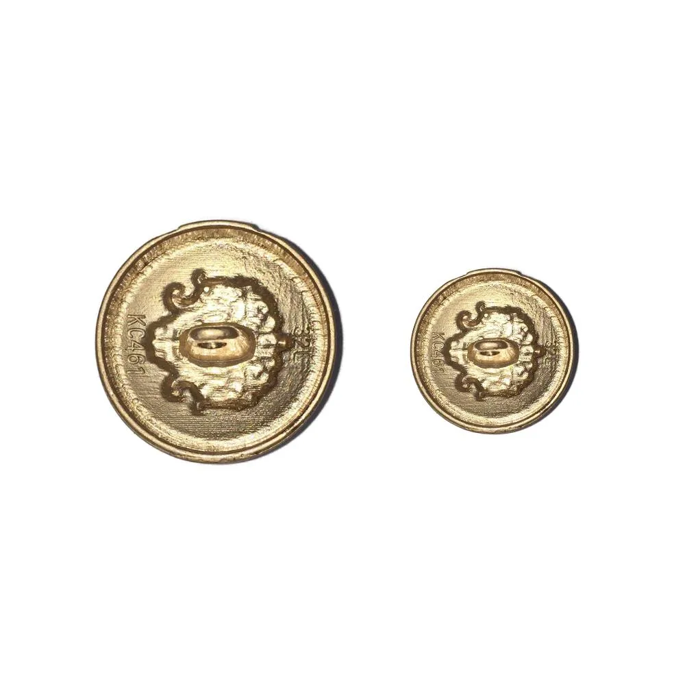 Red Traditional Design Metal Buttons