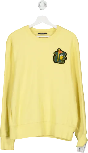 Rowing Blazers Yellow Golf Logo Sweater UK L