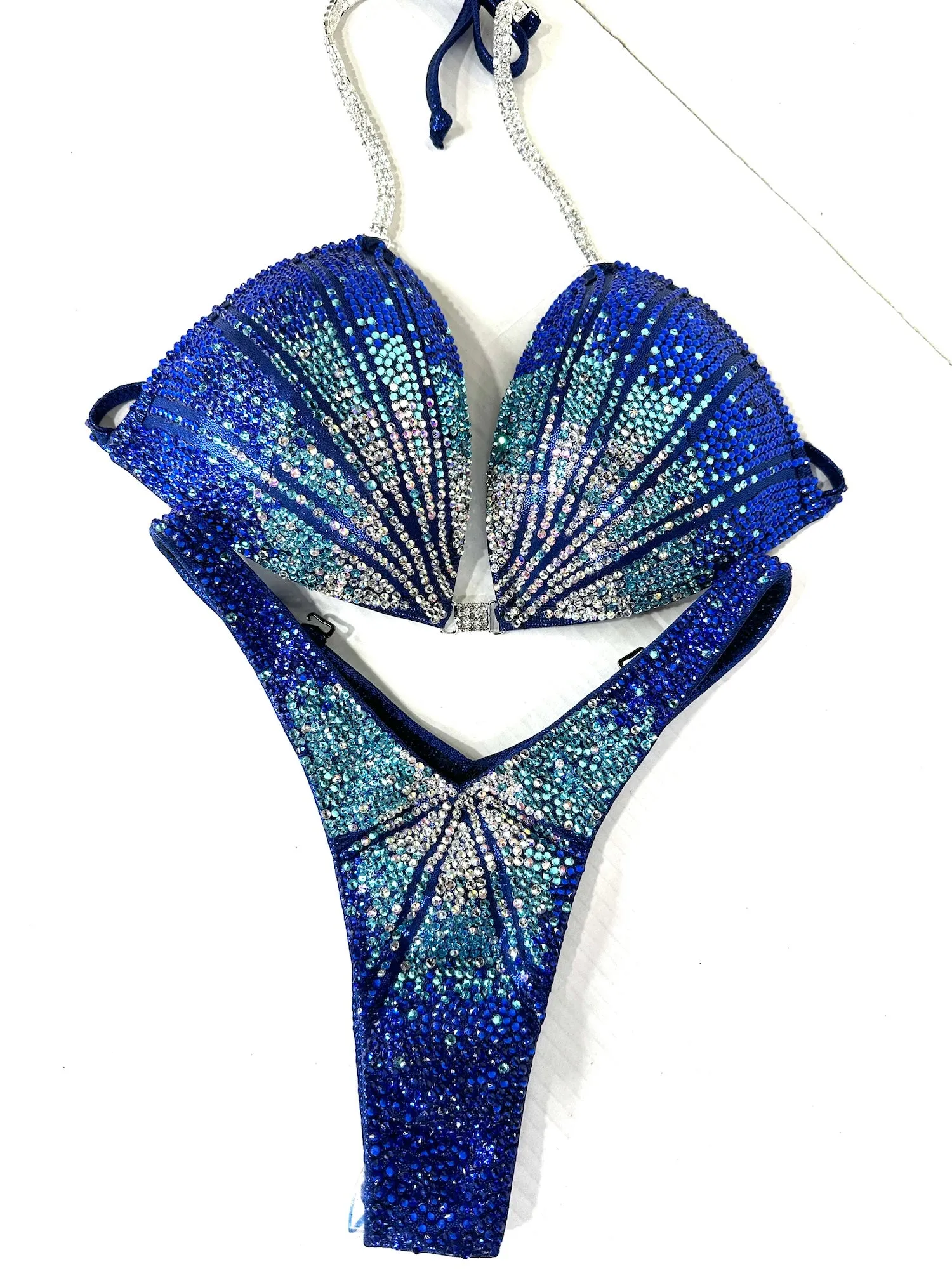 Sapphire Lines Figure Competition Suit