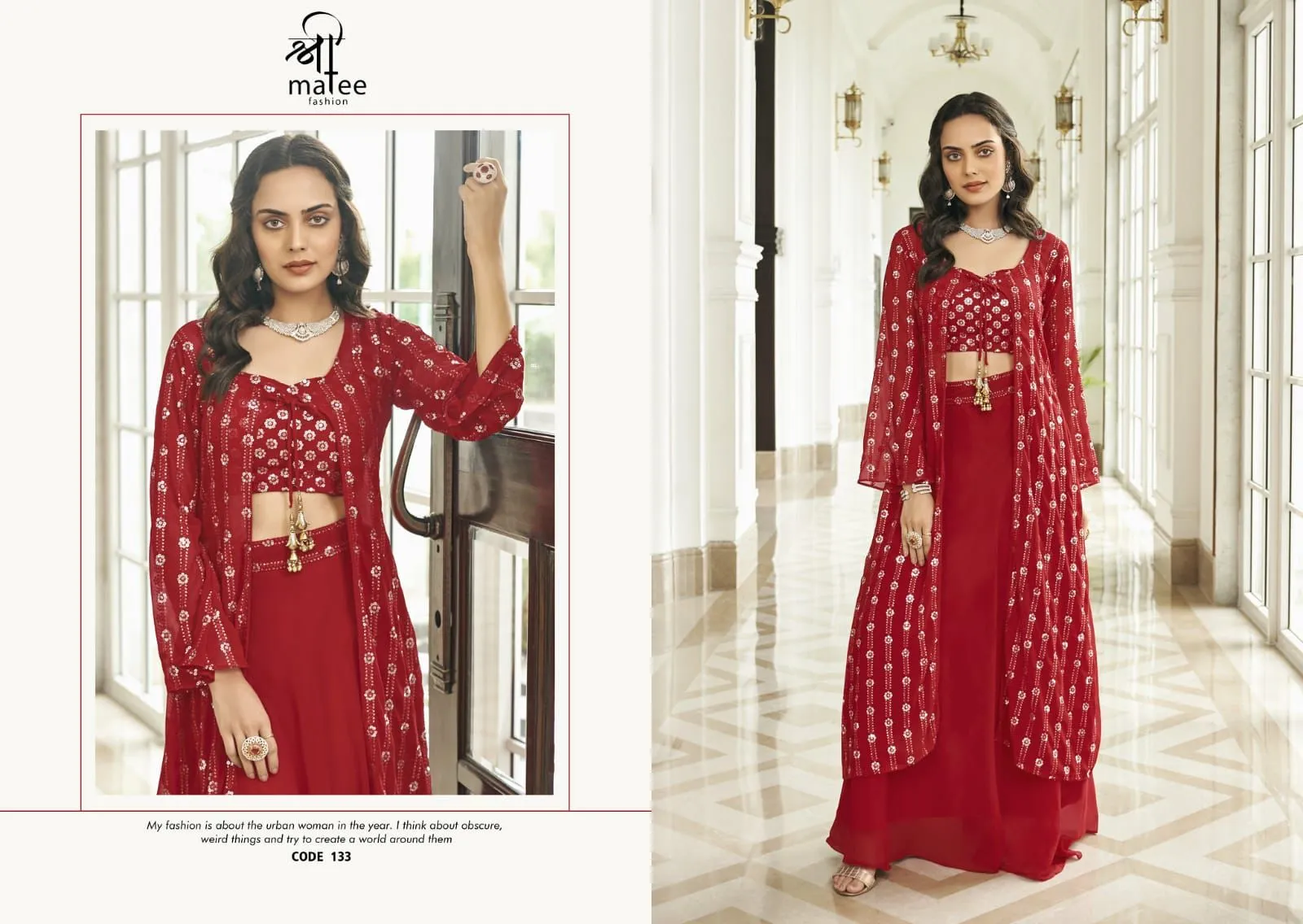 Shreematee Fashion Zainab Series 133-135 Faux Georgette Kurti