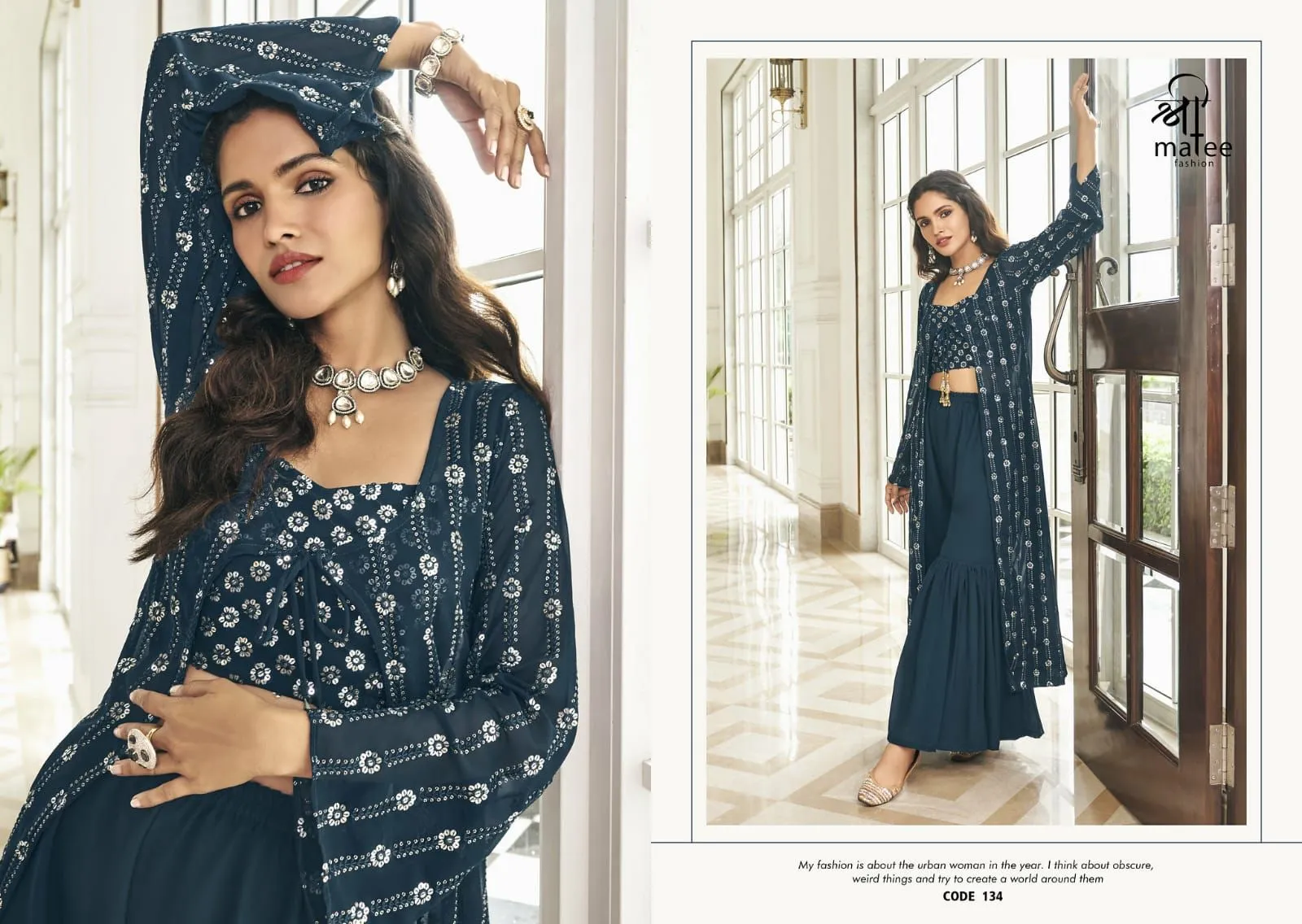 Shreematee Fashion Zainab Series 133-135 Faux Georgette Kurti