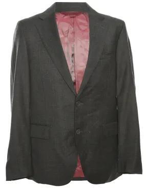Single Breasted Checked Blazer - M