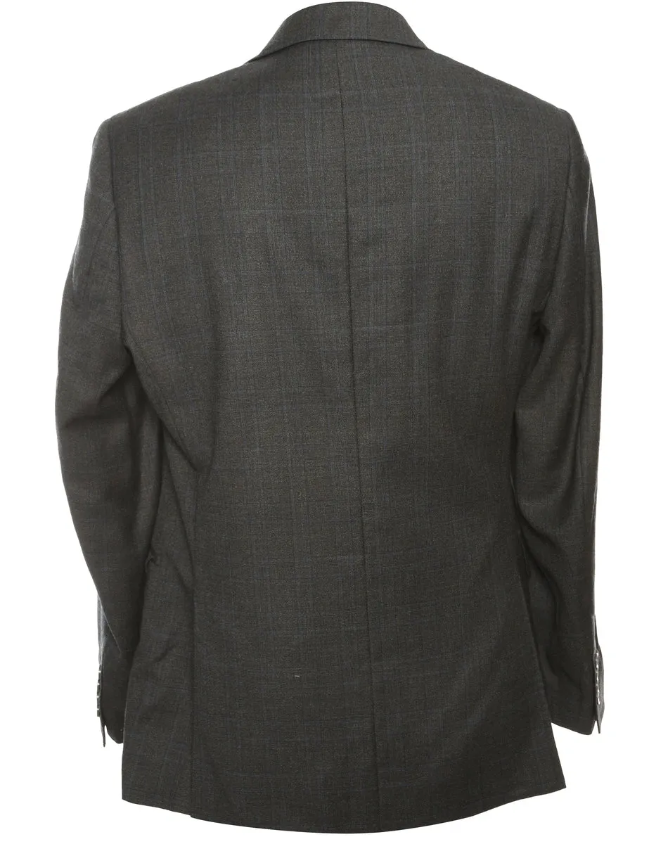 Single Breasted Checked Blazer - M