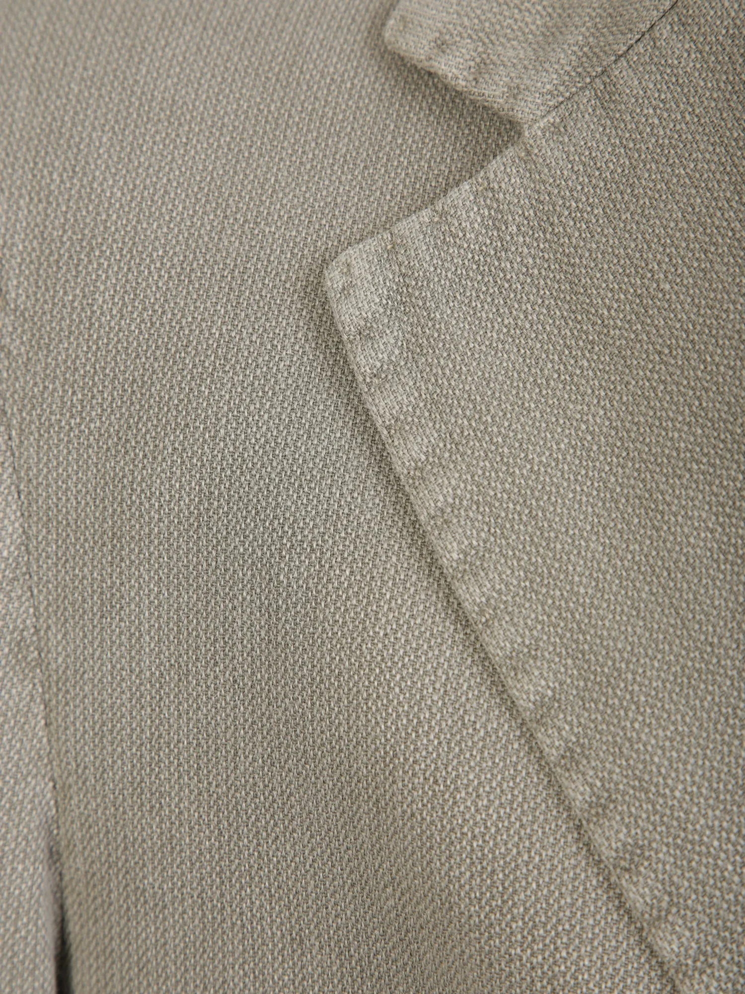 Single-breasted sage green jacket