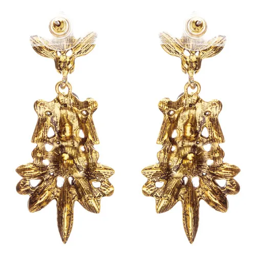 Striking Fashion Crystal Rhinestone Rare Elegant Dangle Earrings E827 Clear
