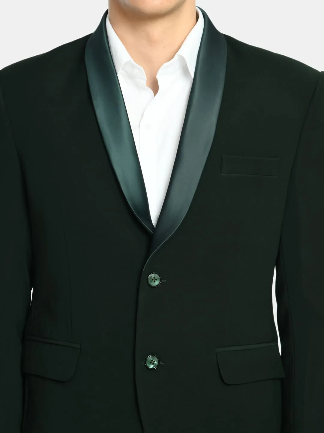 Teal Green Italian Tuxedo Slim Fit Suit
