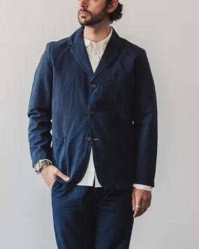 Universal Works Three Button Jacket, Navy