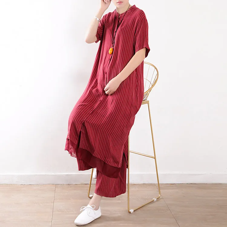 Women Summer Suits Loose Women Wide Legs ATM962319