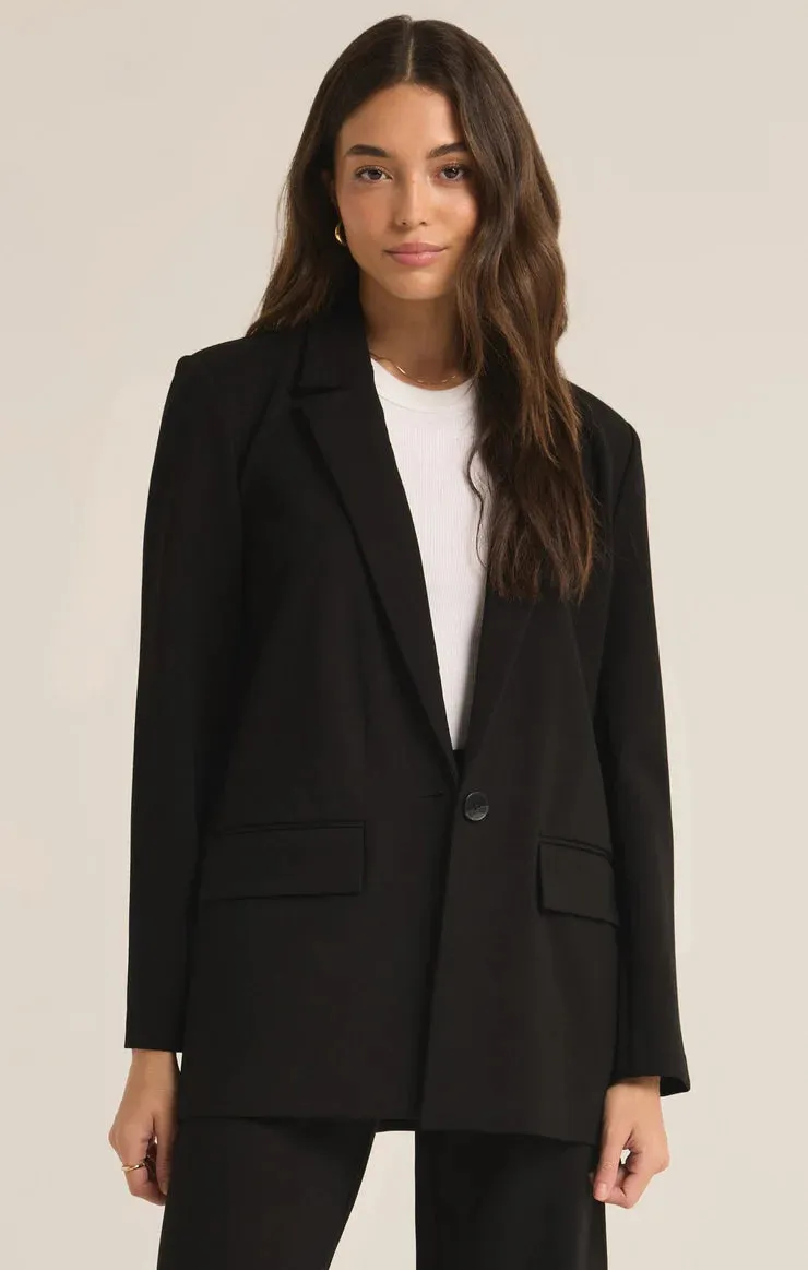 Z Supply Do It All Relaxed Blazer, Black